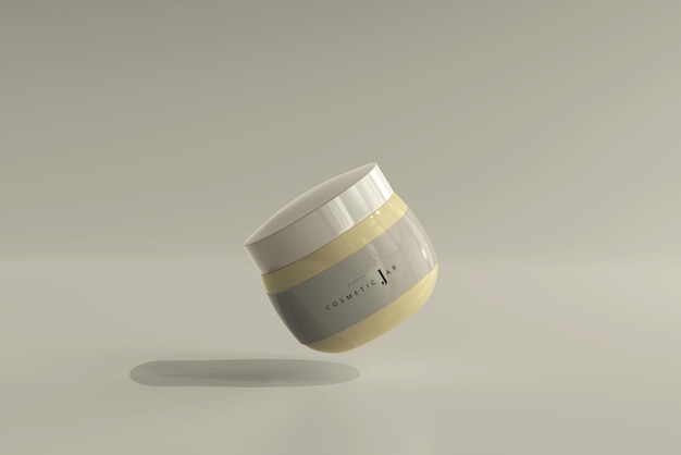 Cosmetic Jar Mockup