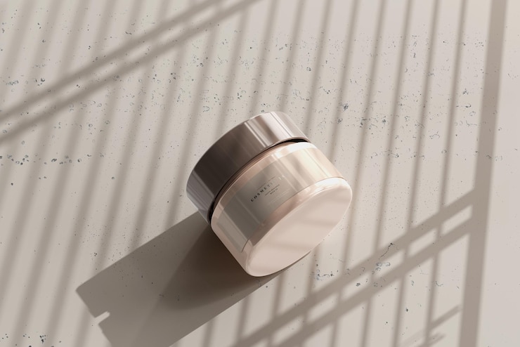 PSD cosmetic jar mockup