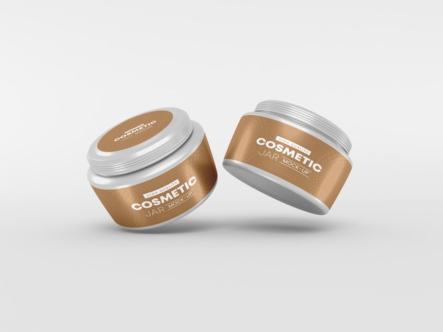 PSD cosmetic jar mockup