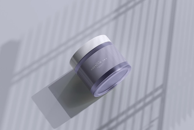 Cosmetic jar mockup