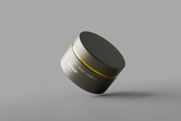 Cosmetic jar mockup