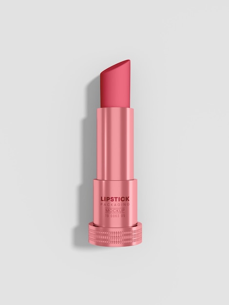 Cosmetic lipstick branding mockup