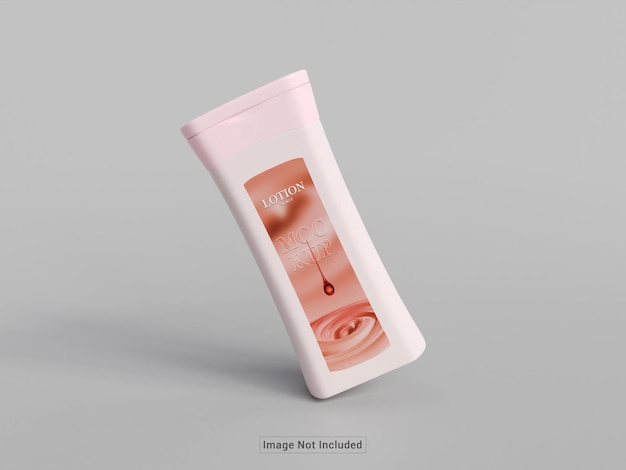 PSD cosmetic lotion bottle mockup