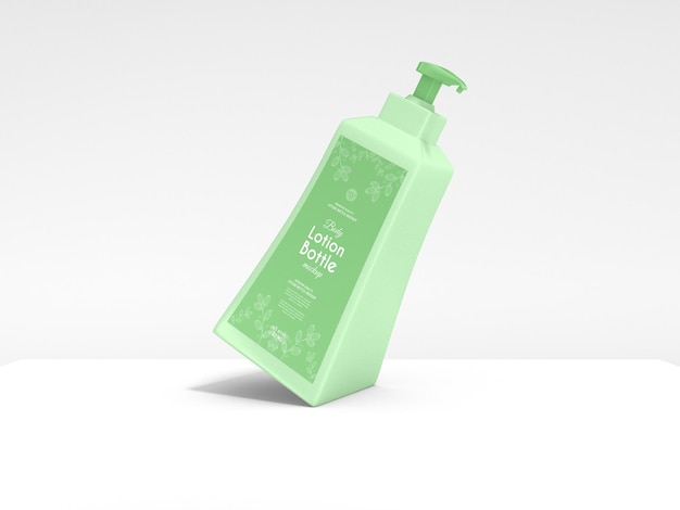 Cosmetic Lotion Pump Bottle Mockup