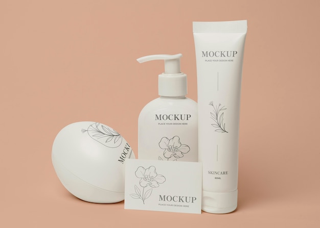 Cosmetic packaging mock-up arrangement