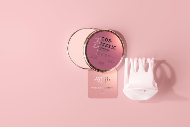 Cosmetic Packaging Mockup Scene