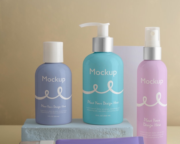 cosmetic packaging mockup