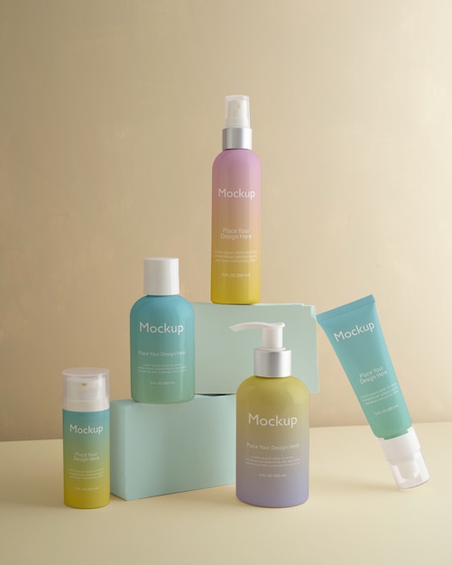 cosmetic packaging mockup