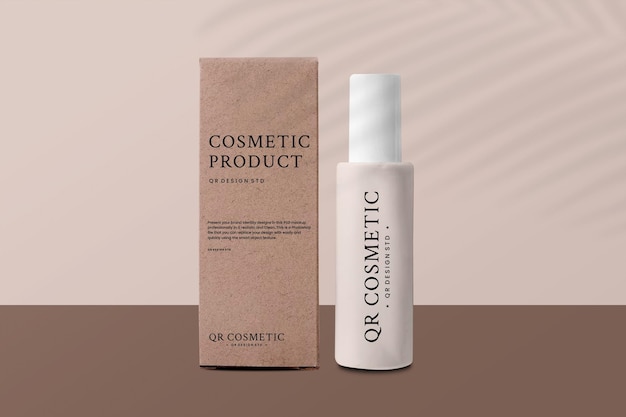 Cosmetic packaging mockup