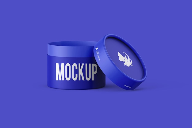 Cosmetic Paper Tube Packaging MockUp