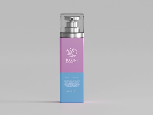 cosmetic perfume spray mockup