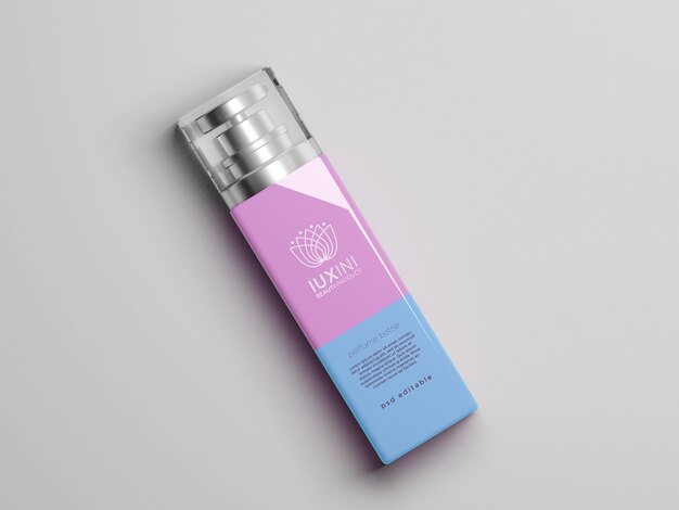 cosmetic perfume spray mockup