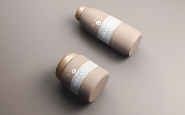 Cosmetic product minimal mockup