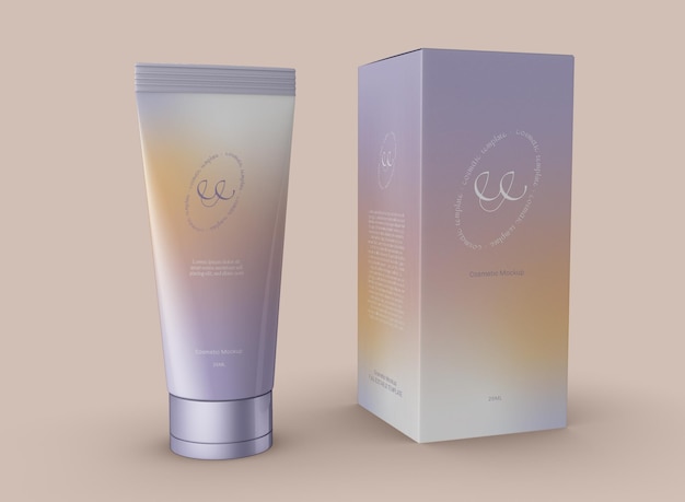 Mockup di prodotti cosmetici