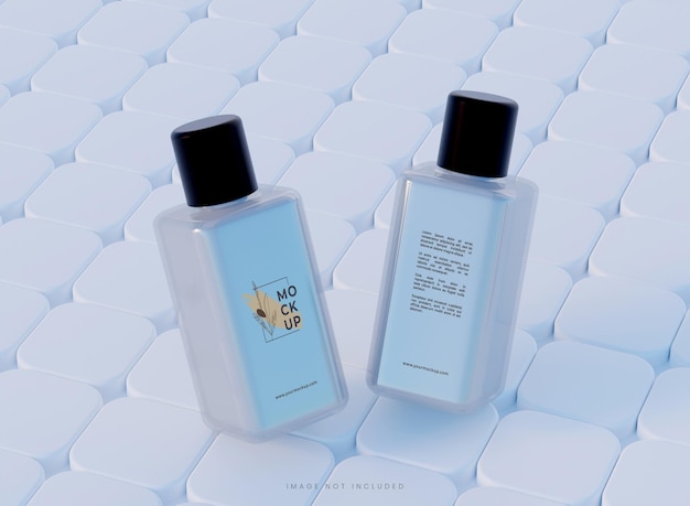 Cosmetic product packaging mockup design Parfume bottle mockup Realistic mockup
