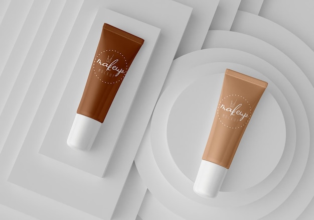 Prodotto cosmetico packaging mockup