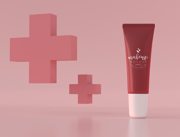 cosmetic product packaging mockup