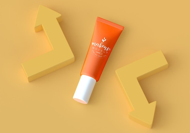 Prodotto cosmetico packaging mockup