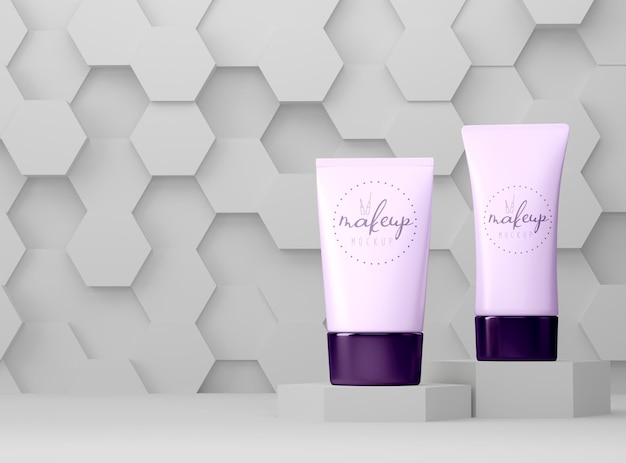 Prodotto cosmetico packaging mockup