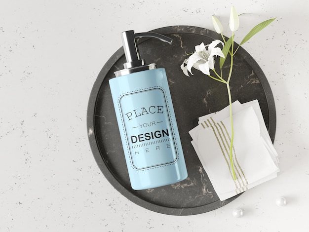 cosmetic product packaging mockup
