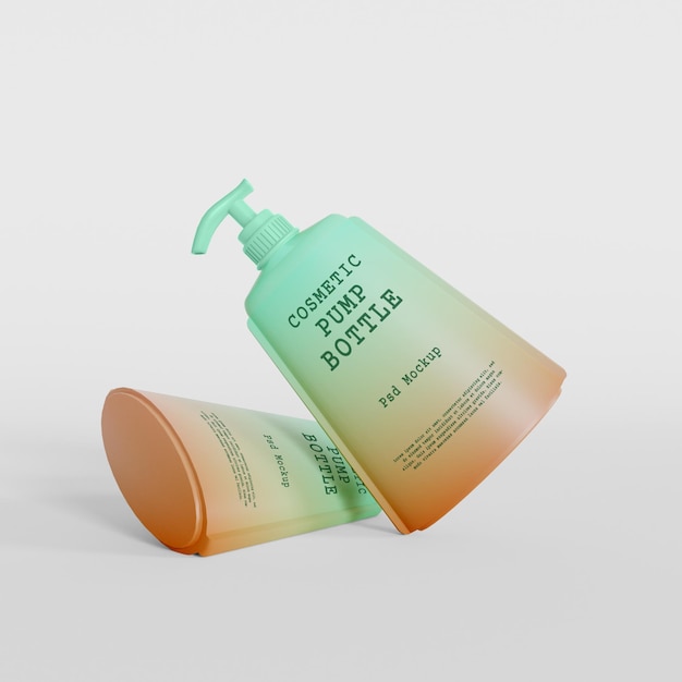 Cosmetic product packaging mockup