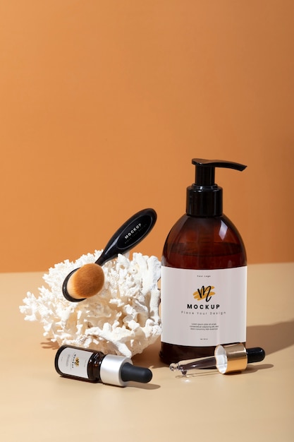 Cosmetic products mock-up for selfcare