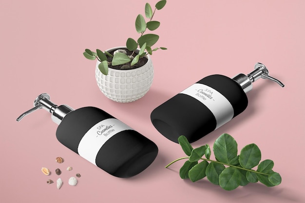 Cosmetic products mockup