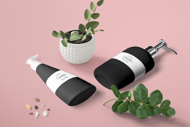 PSD cosmetic products mockup