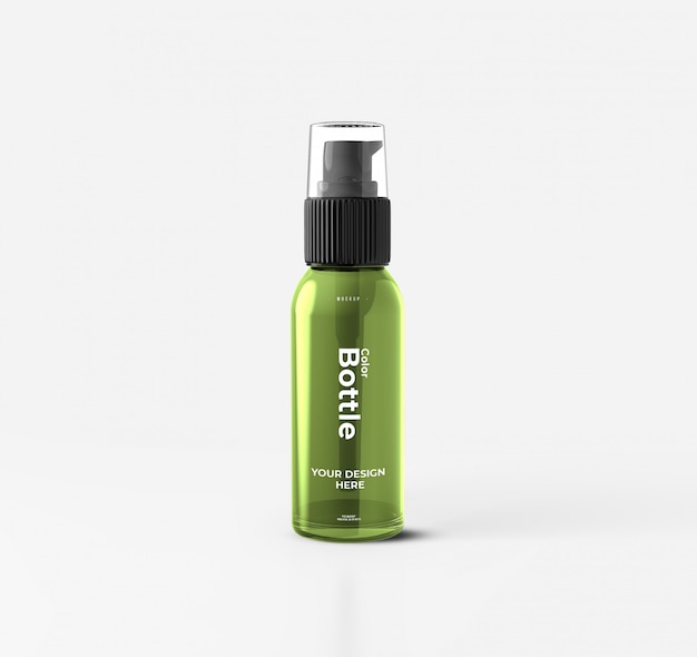 Cosmetic Pump Bottle Mockup