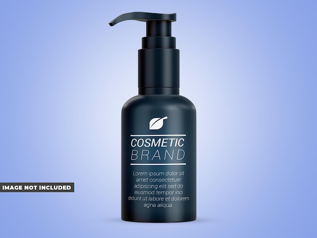 Cosmetic pump mockup psd