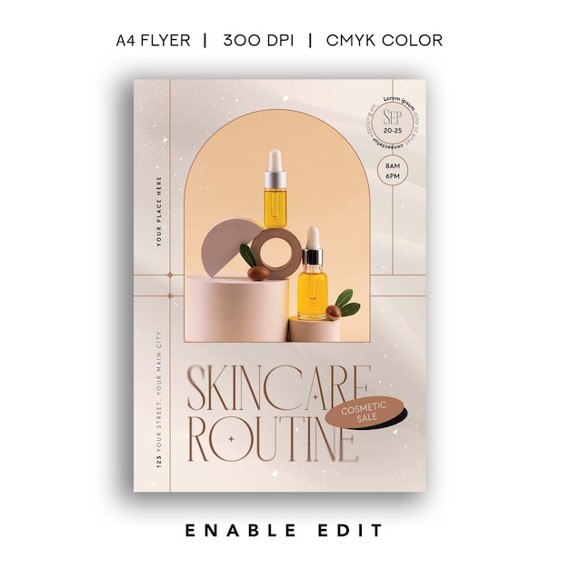 cosmetic sale flyer