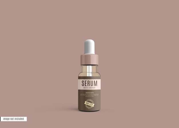 Cosmetic Serum Dropper Bottle Mockup