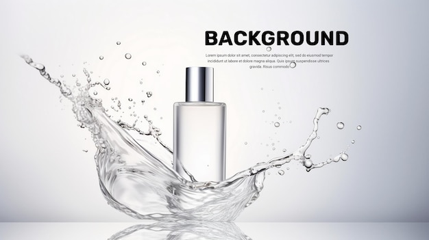 PSD cosmetic skincare product background