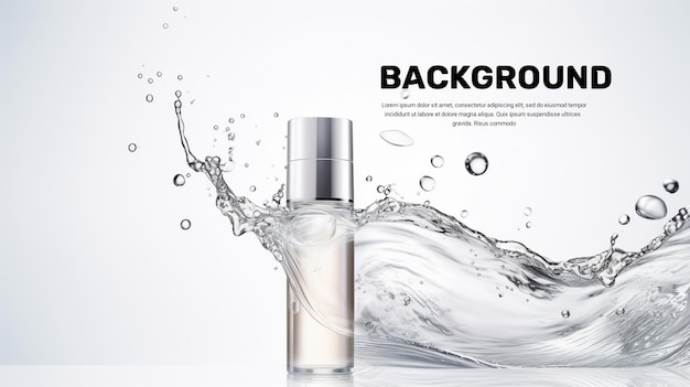 PSD cosmetic skincare product background