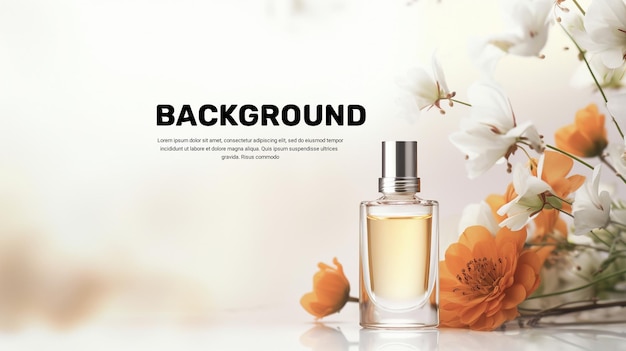 PSD cosmetic skincare product background