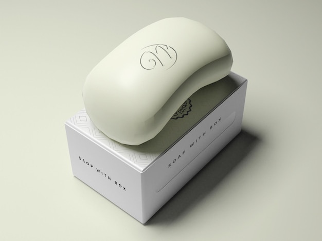 Cosmetic soap mockup