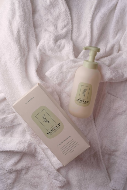 Cosmetic spray bottle mock-up