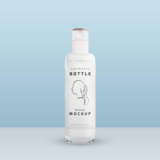 PSD cosmetic spray bottle mockup for beauty and skincare