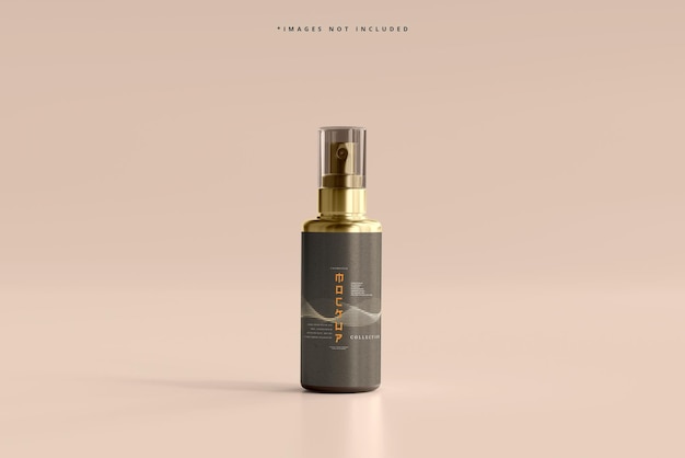 PSD cosmetic spray bottle mockup