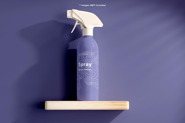 Cosmetic spray bottle mockup