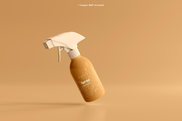 Cosmetic Spray Bottle Mockup