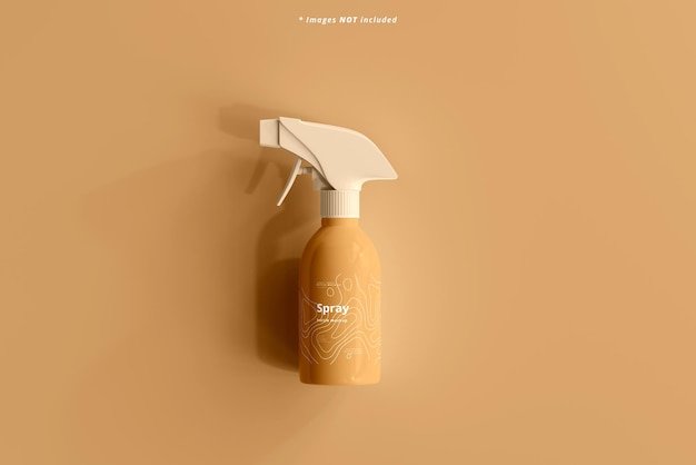 Cosmetic spray bottle mockup