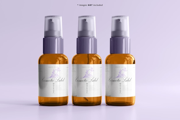 Cosmetic Spray Bottle Mockup