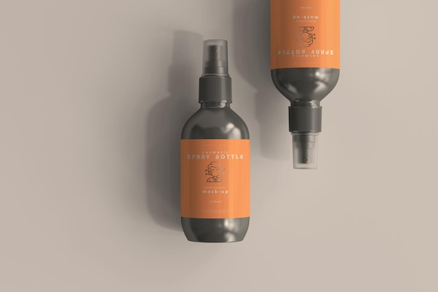 Cosmetic spray bottle mockup