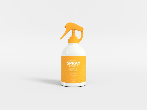 PSD cosmetic spray bottle mockup