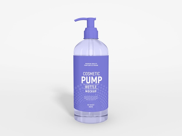 Cosmetic spray bottle packaging mockup