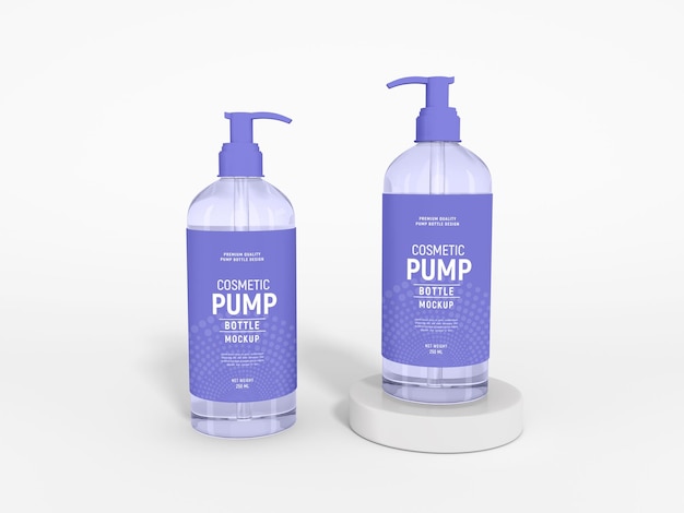 Cosmetic Spray Bottle Packaging Mockup