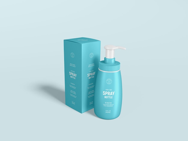 Cosmetic Spray Bottle packaging Mockup