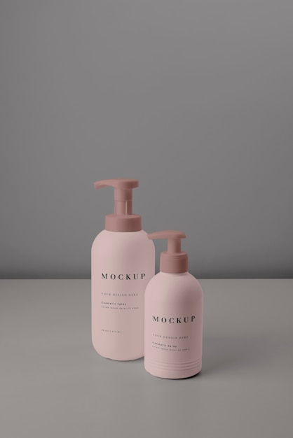 cosmetic spray design mockup