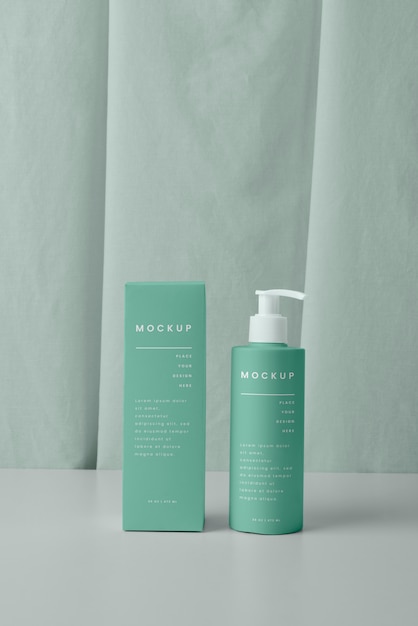 Mockup di design spray cosmetico